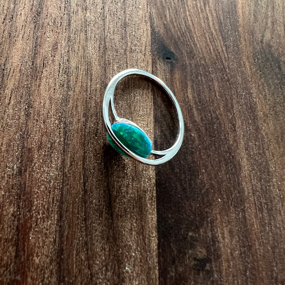 Pura Vida Opal Saturn ring